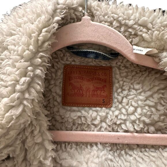 LEVIS Original Sherpa Trucker Jacket Sz Small‎ - Picture 4 of 6